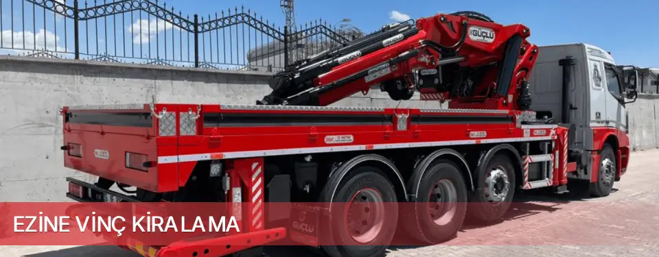 Ezine İlçemi Vinç Kiralama